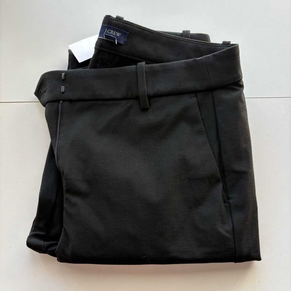 J.Crew Womens $98 Tall Trouser Pant in‎ Black Size 6T CB290